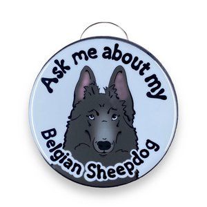 Belgian Sheepdog Dog Bottle Opener Keychain Accessories 2.25" Handmade